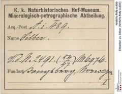 Etiketten zu Silber (NHMW-MIN-Ai489)